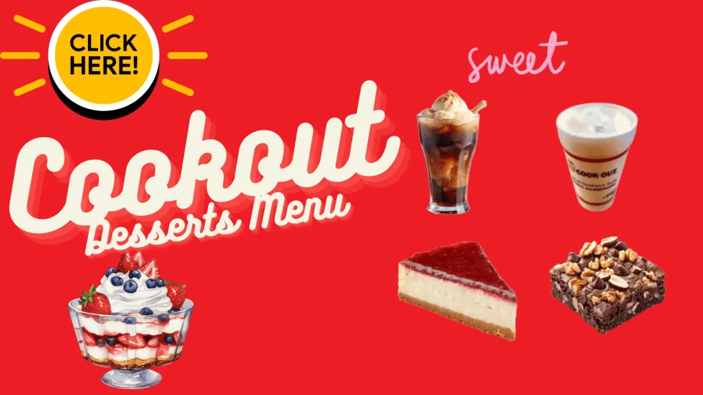 Cookout Desserts Menu