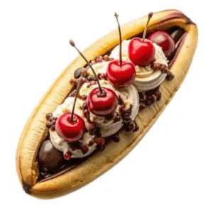 Grilled Banana Splits