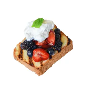 Grilled Pound Cake with Berries